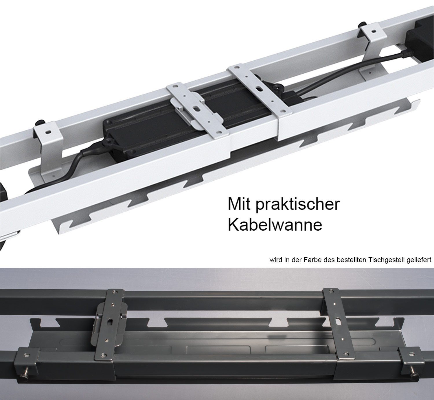 exeta Schreibtisch Exeta ergoPRO Elektrisch höhenverstellbarer Schreibtisch mit 2 Motoren, elektrische Höhenverstellung von 63cm bis 125cm,flexible Gestellbreite