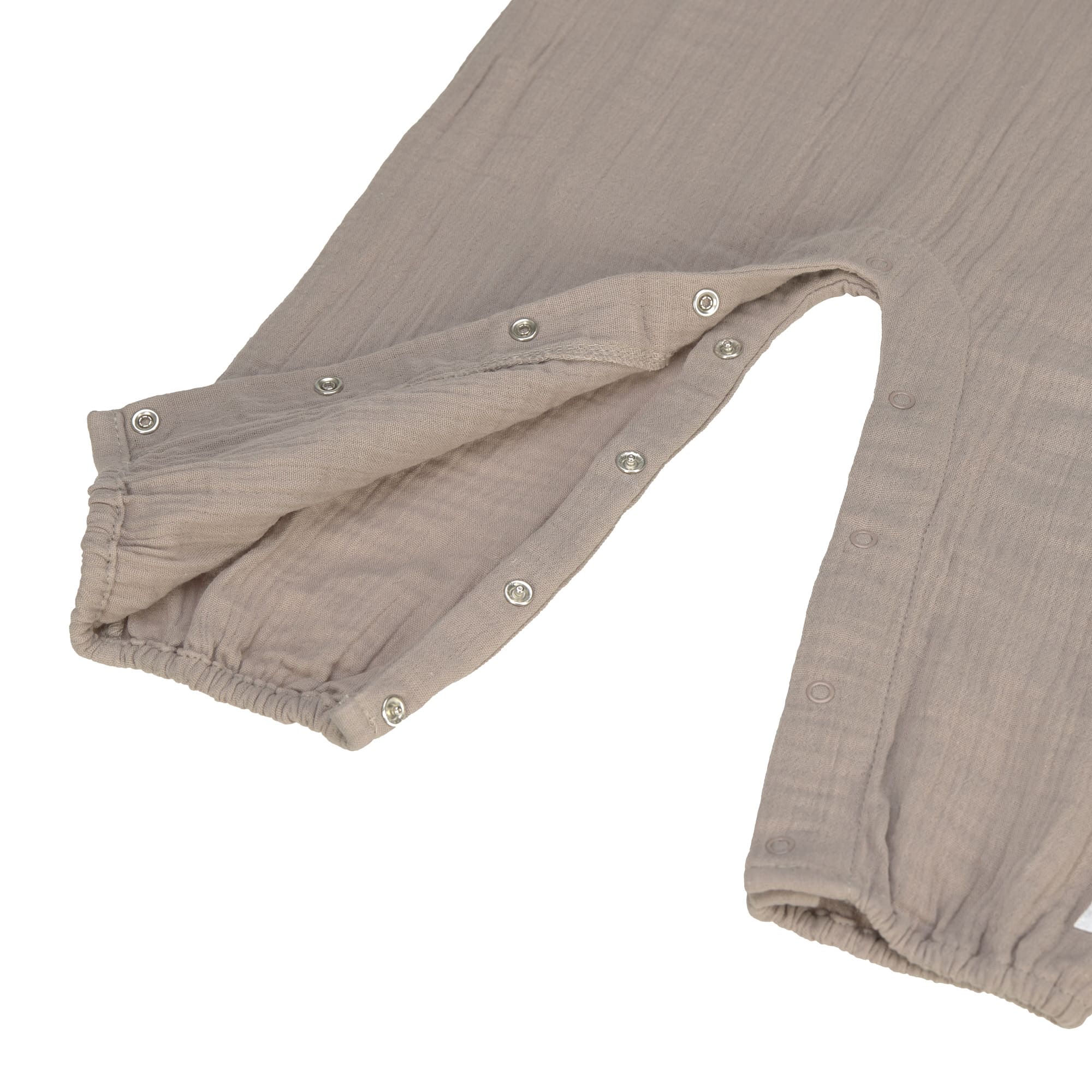 Baby Jumpsuit - Bio Baumwolle, Taupe, Grau