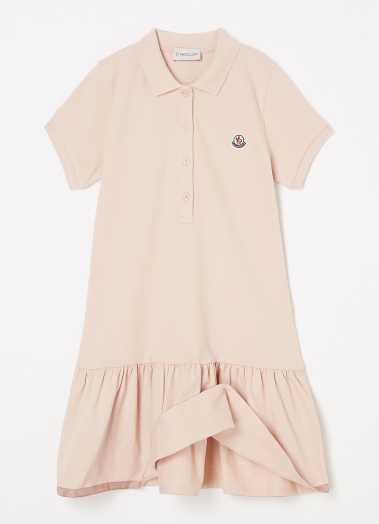 Rochie polo midi Moncler din bumbac piqué cu logo