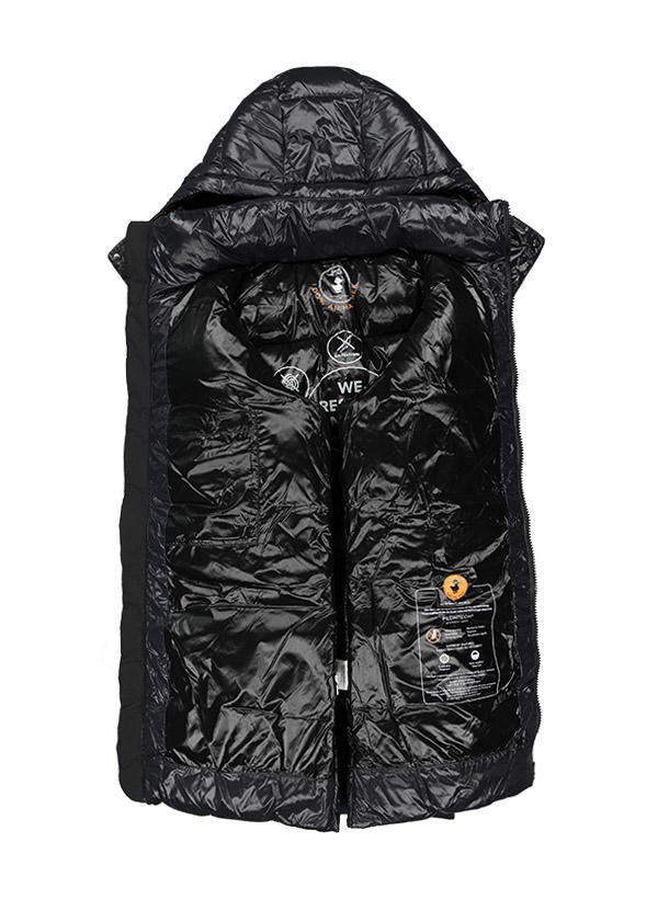 SAVE THE DUCK, Steppjacke, Mikrofaser PLUMTECH®, schwarz