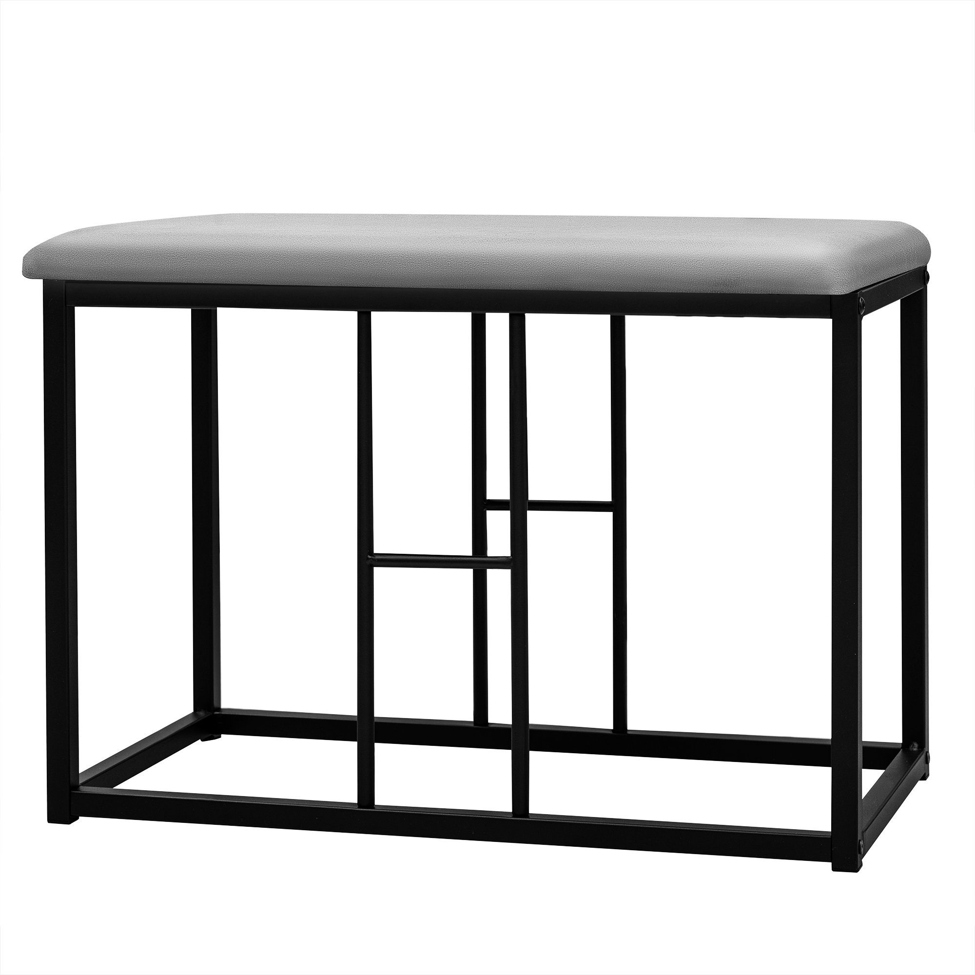 HAUSS SPLOE Essgruppe Essgruppe mit Esstisch und Stühle Küchen Esstisch Set, (6-tlg., 140*70*76cm, belastbar 120 kg), Küchen Esstisch Set ausStahlrahmen Moderner weißer und Schwarz