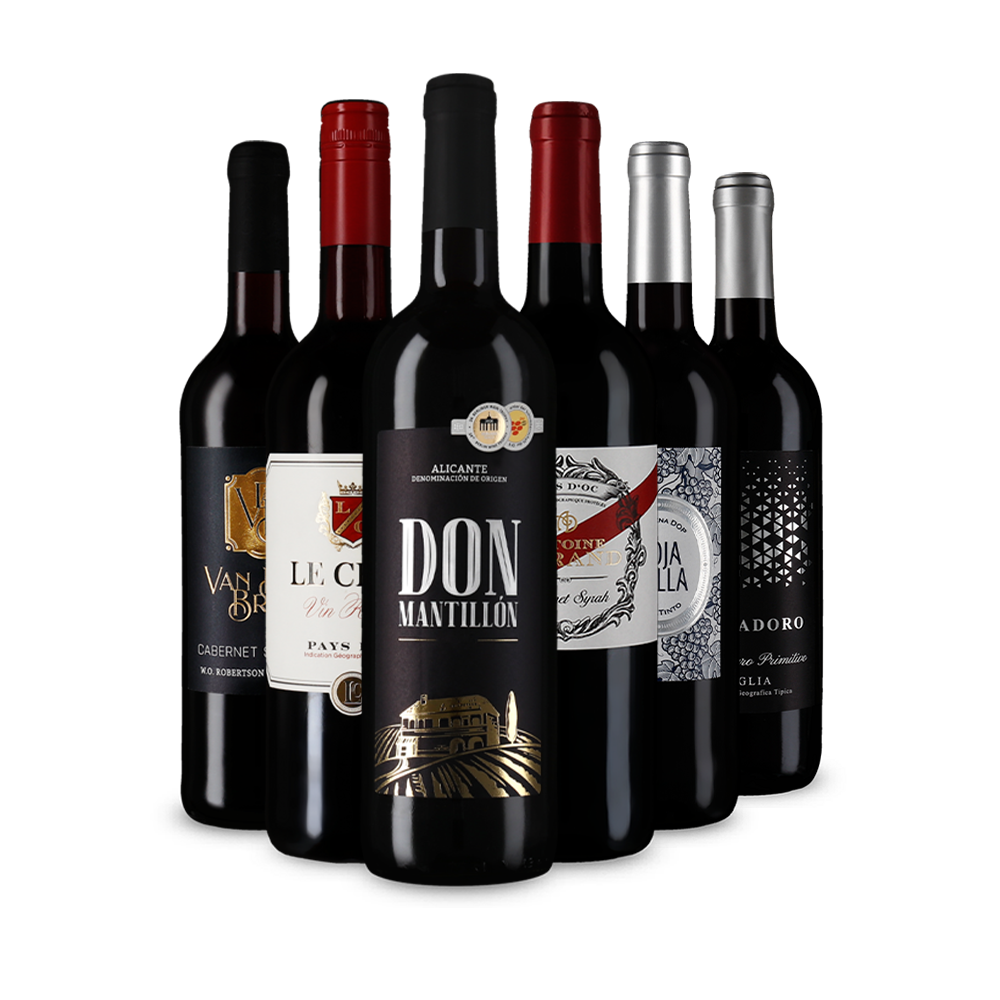 Rotwein international: das Goldsieger-Paket