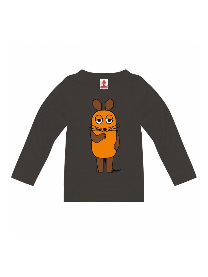 Logoshirt Langarmshirt Die Sendung mit der Maus - Die Maus in grau-blau günstig kaufen