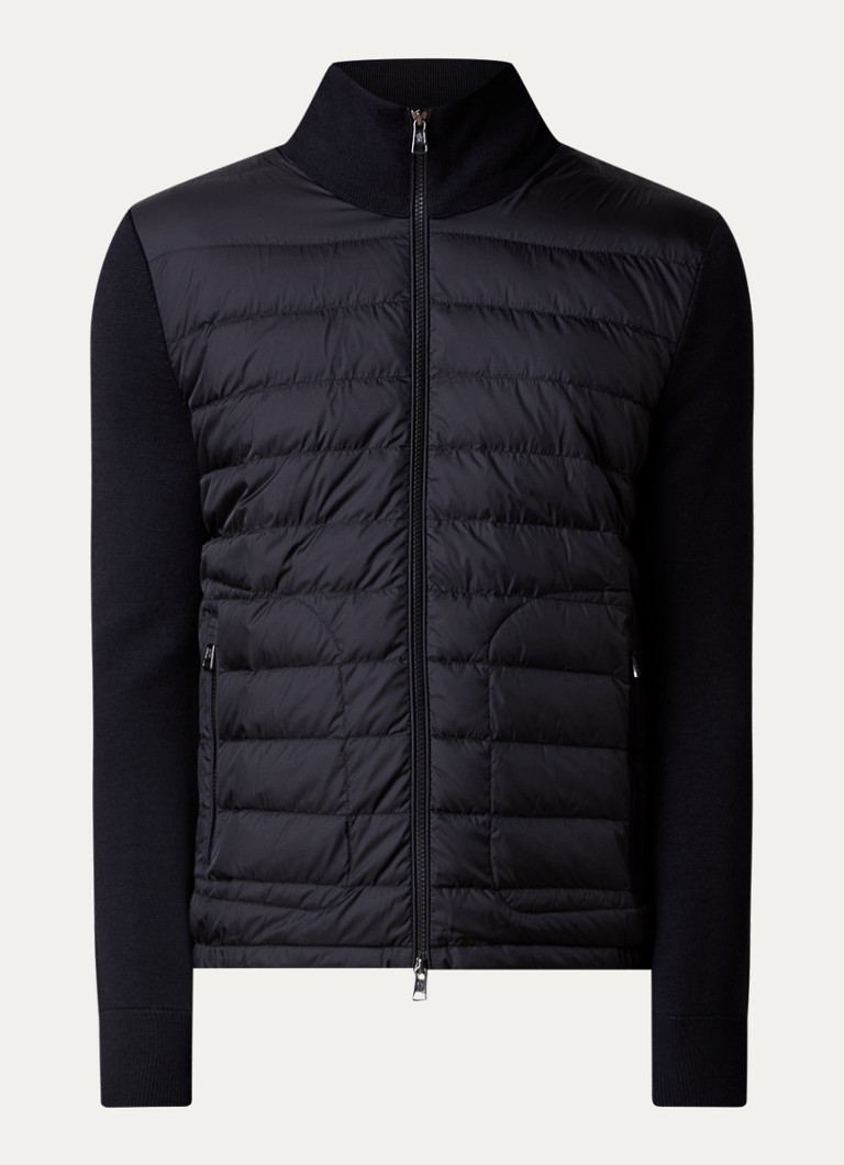 Μπουφάν Moncler από μείγμα μαλλιού με καπιτονέ μπροστινό μέρος