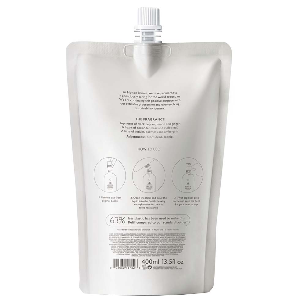 Molton Brown Re-Charge Black Pepper Bodywash Refill 400 ml
