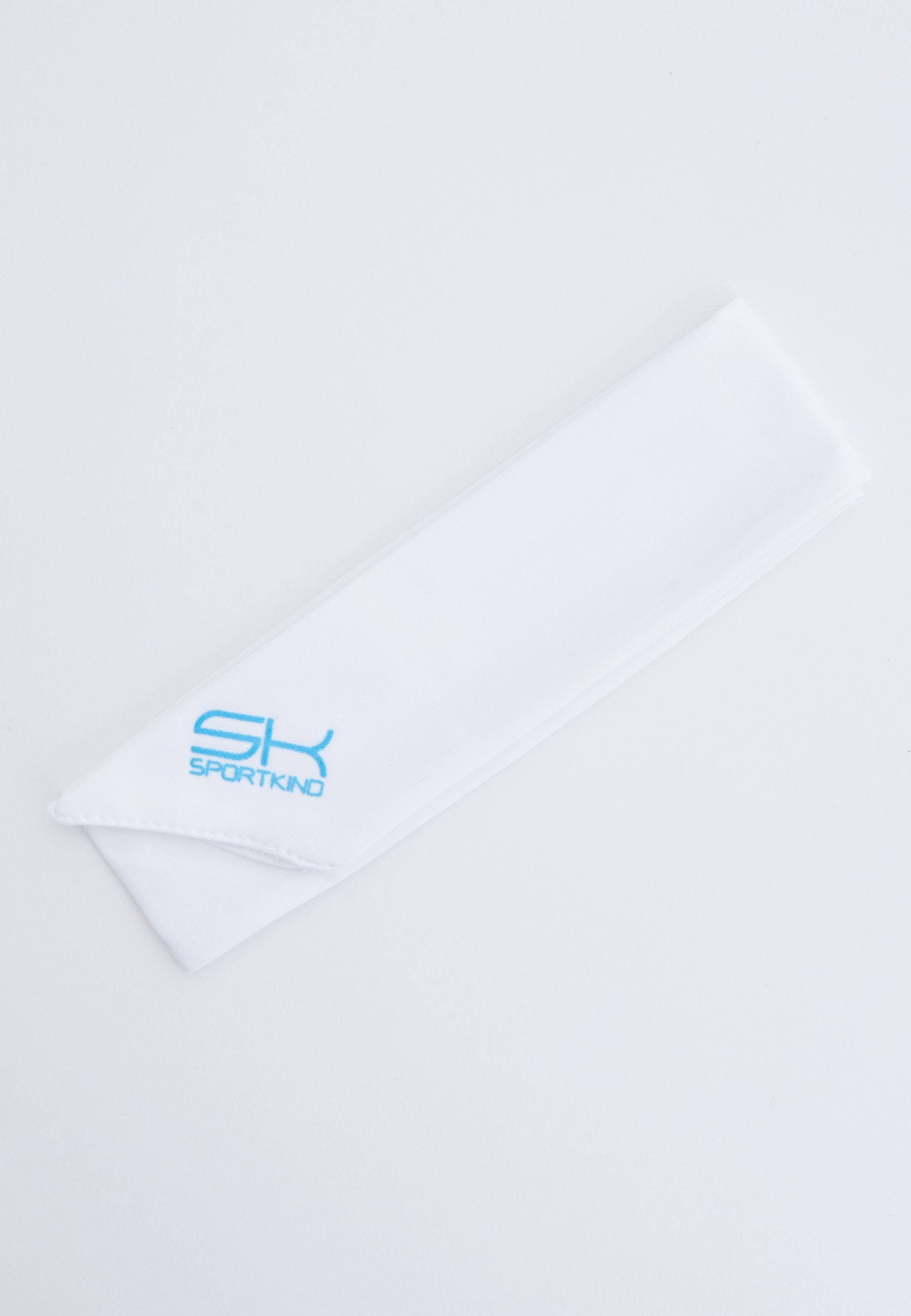 SPORTKIND Schweißband Tennis Stirnband Schweißband, unisex Kinder & Erwachsene, weiß