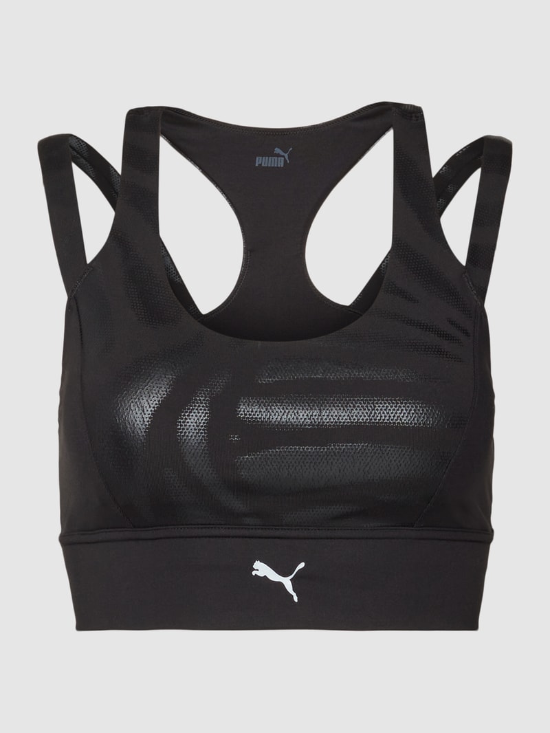 Bustier mit Cut Outs Modell 'Concept Mid Impact Bra' in schwarz