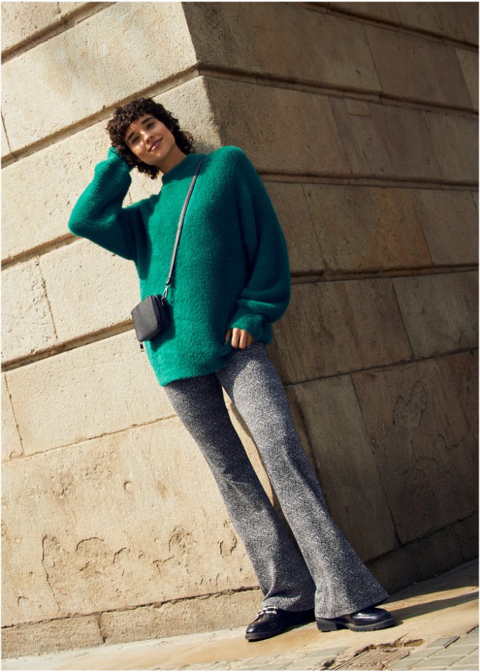 Pullover mit Hairy-knit