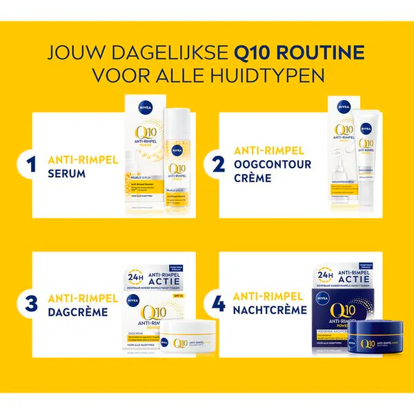 NIVEA Q10 Power nočný krém proti vráskam 50 ml - všetky typy pleti
