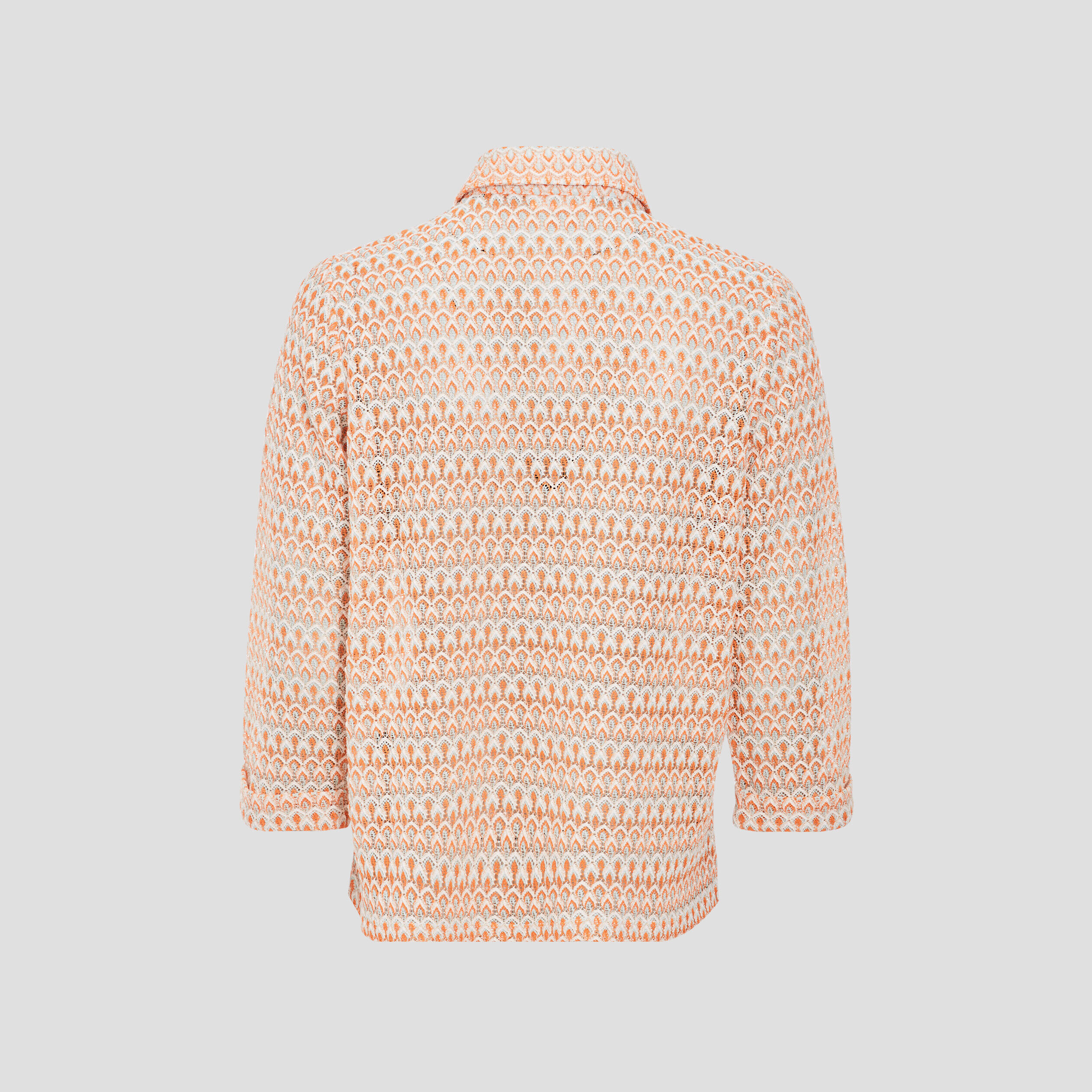 Chemise manches 3/4 crochet multicolore femme | Cache Cache