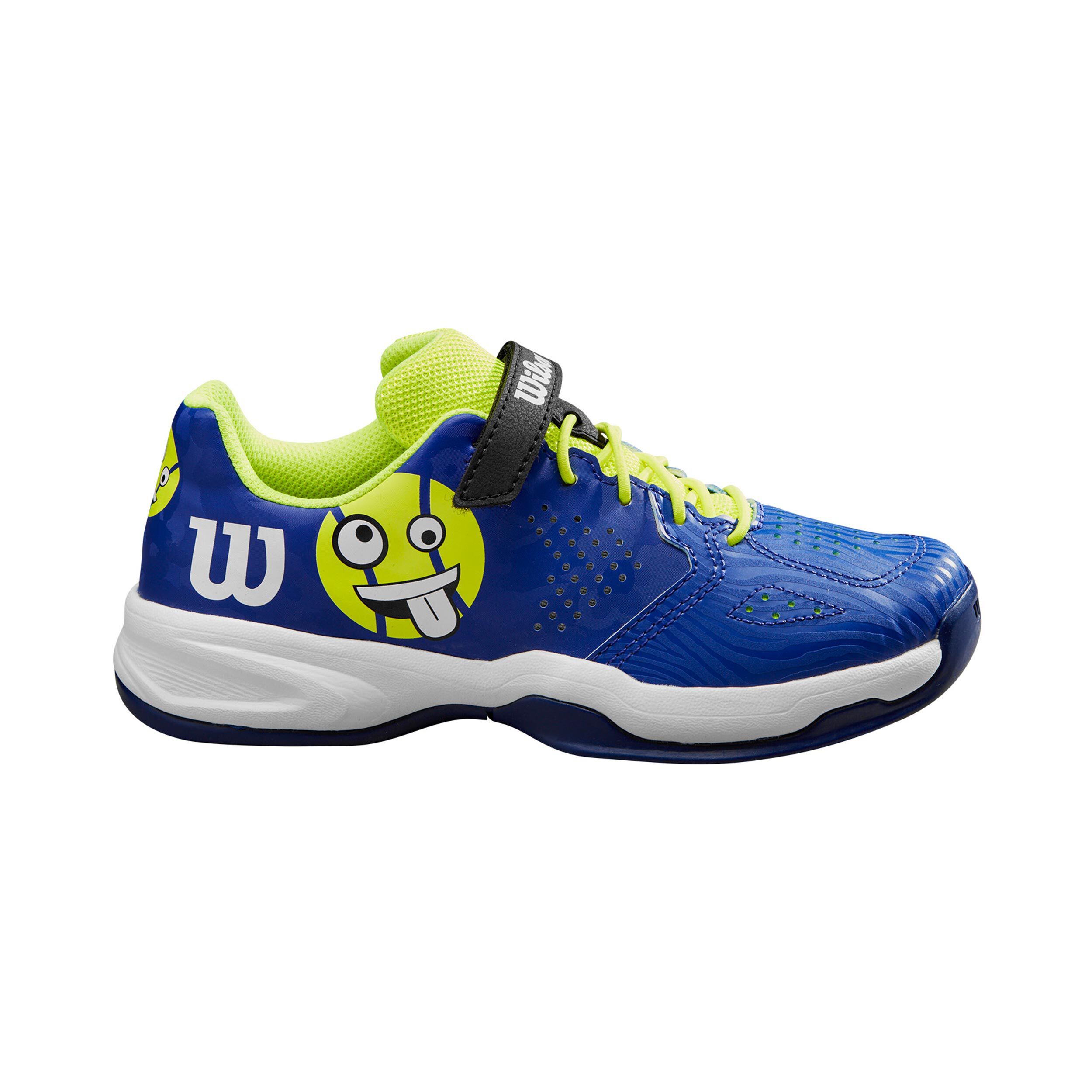 KAOS EMO AC Allcourtschuh Kinder - Blau, Neongelb