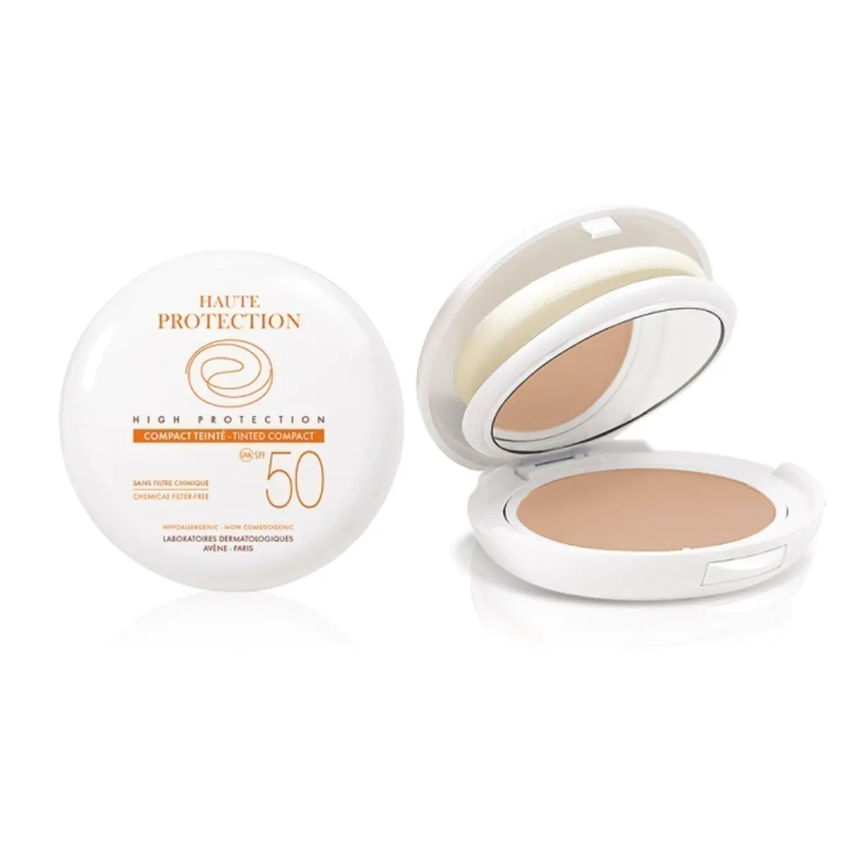 „Avene Sun Haute Protection SPF50+“ smėlio spalvos veido makiažo pagrindas