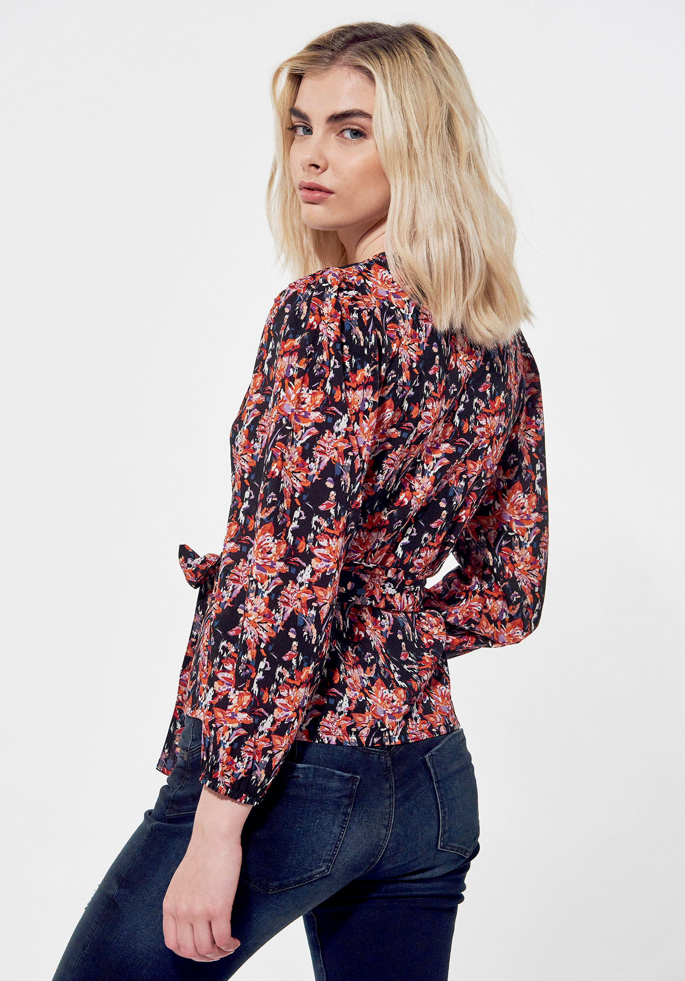 VAMOS  Blouse régular Femme fleurie