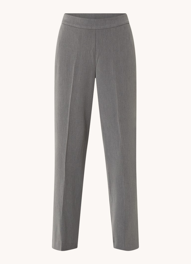 Pantaloni de damă Tara, cu croi larg, talie medie, buzunare laterale.