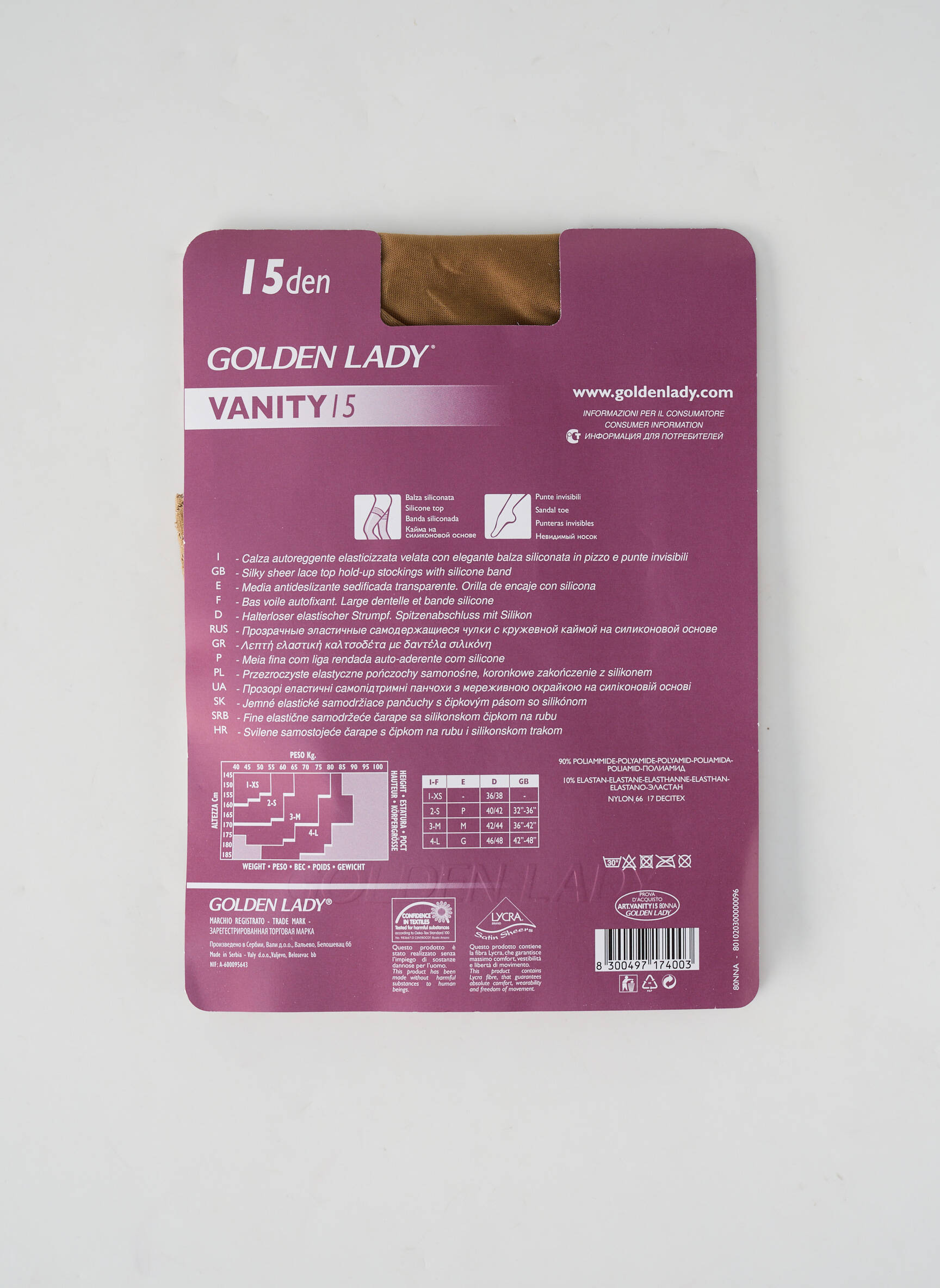 Golden Lady Bas Femme couleur beige