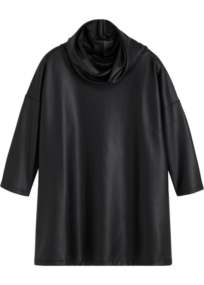 Lederimitatshirt