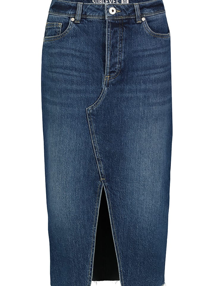 Sublevel Jeansrock in Dunkelblau günstig kaufen