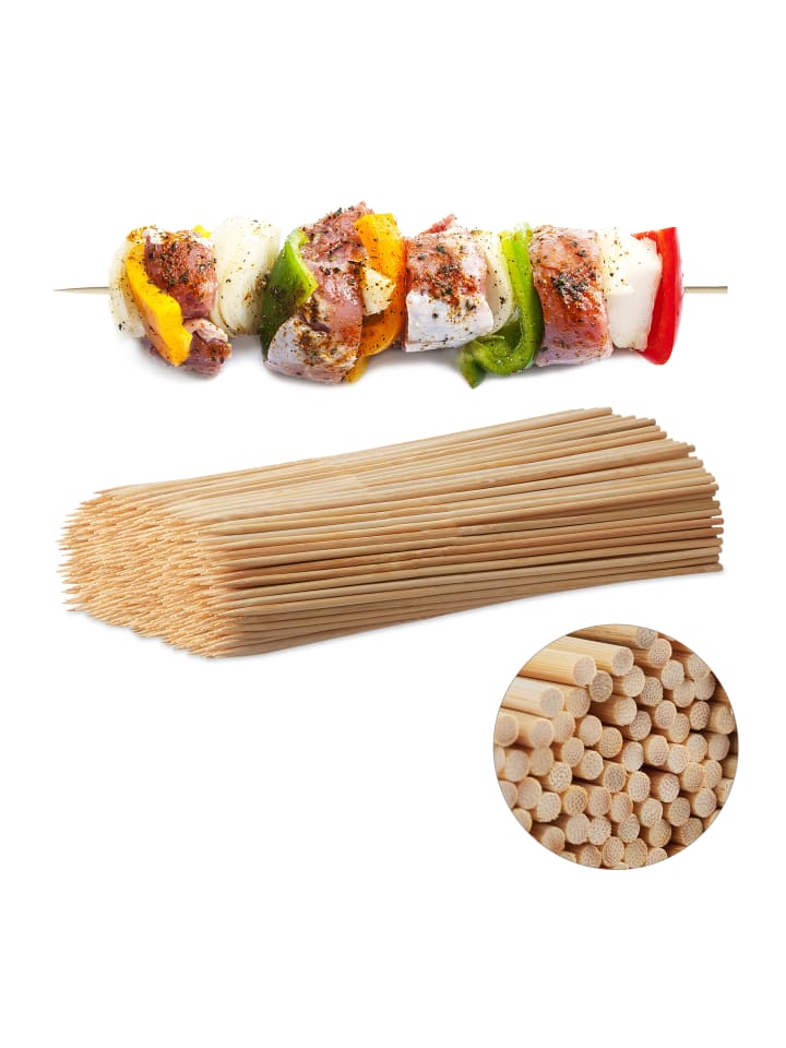 relaxdays 500er Set: Schaschlikspieße in Natur günstig kaufen onesize