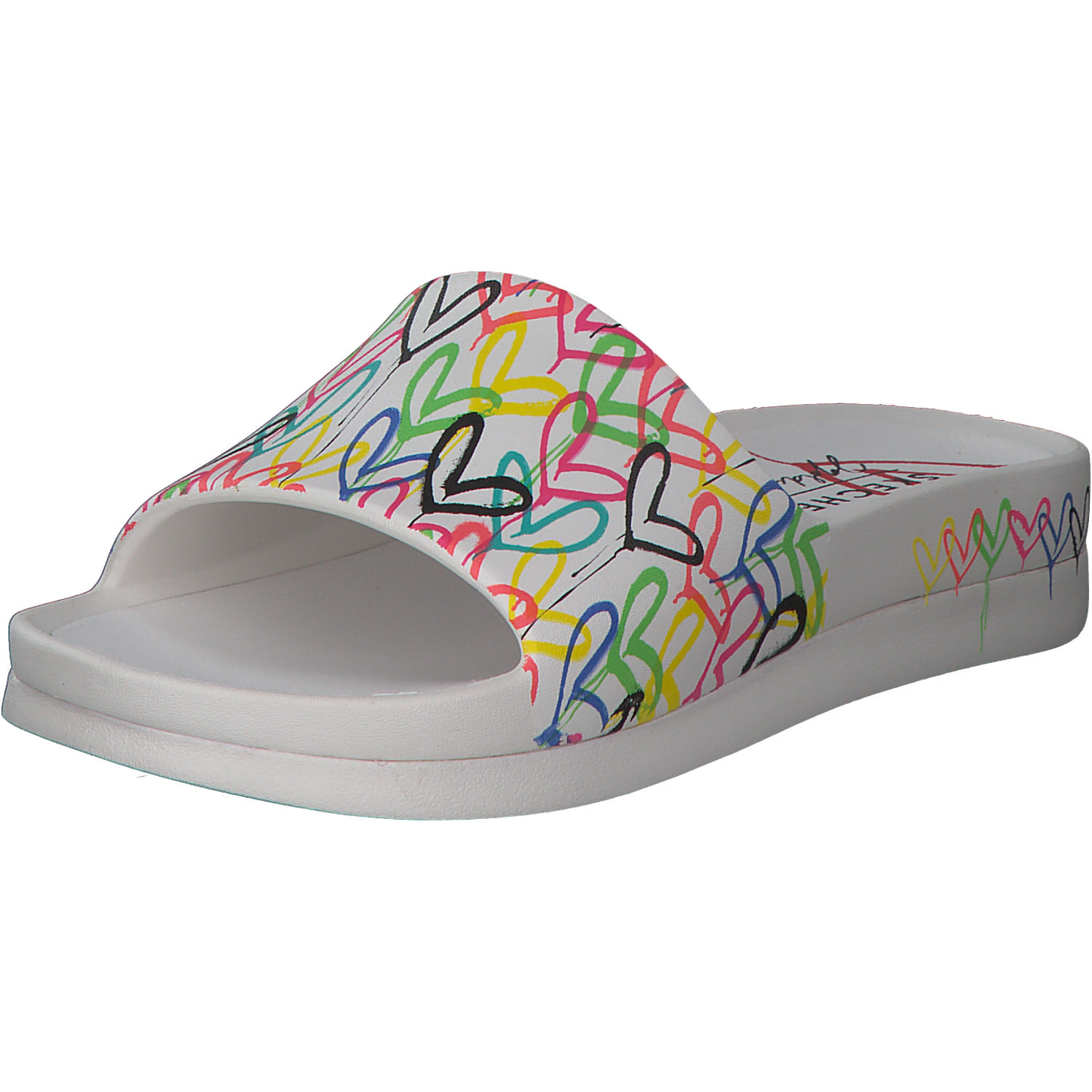 Skechers 111327, Badelatschen, Damen, Weiß