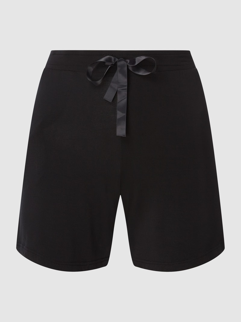 Shorts aus Modalmischung in schwarz