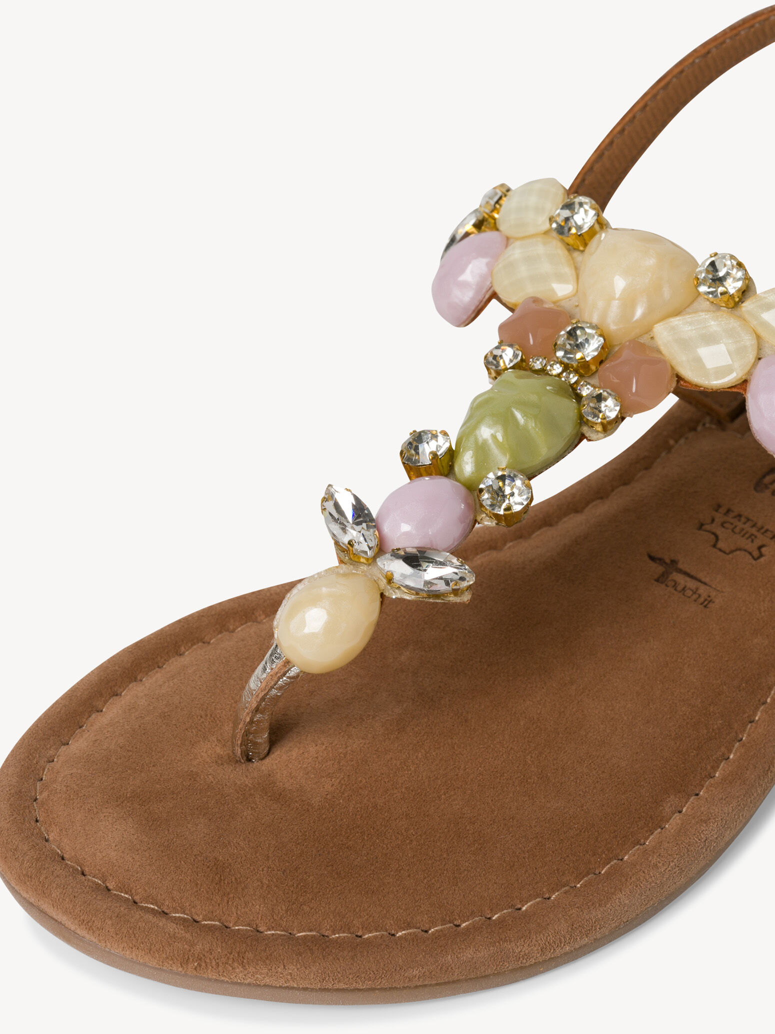 Sandale en cuir - beige