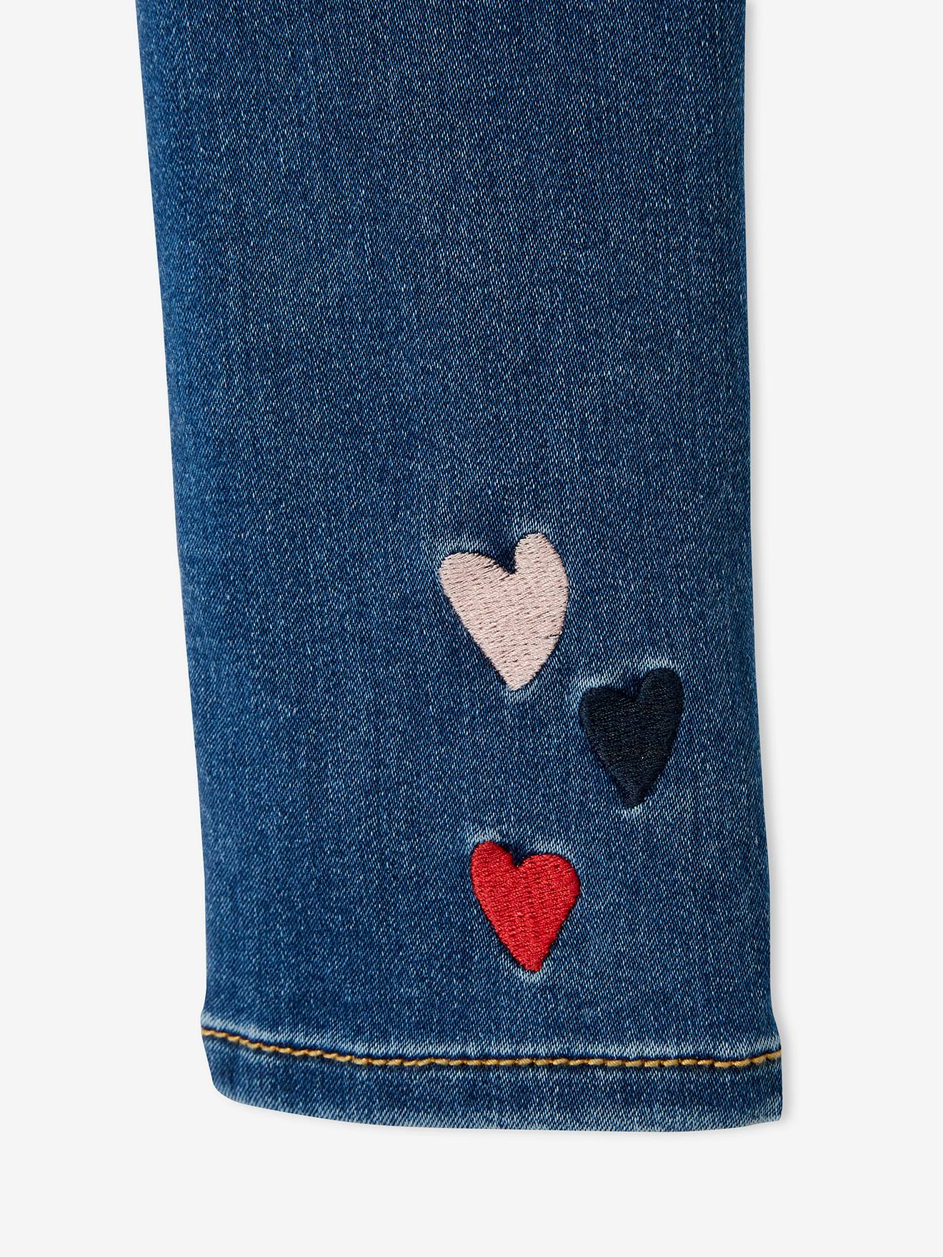 Vertbaudet Mädchen Treggings, Jeans-Optik - blue stone