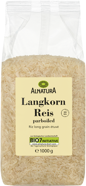 Alnatura Bio Langkorn Reis Parboiled