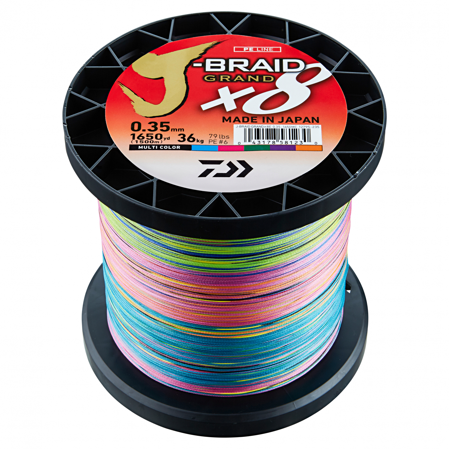 Daiwa Angelschnur J-Braid Grand X8 (multi-color, 1.500 m)