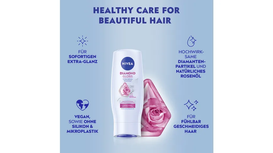 NIVEA Diamant Glanz Spülung mit Diamantpartikeln 200 ml