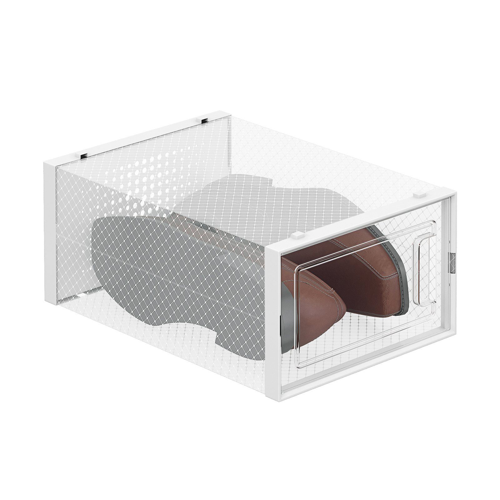 SONGMICS Schuhbox Aufbewahrungsboxen (8 St), Schuh-Organizer, 33,3x23x14 cm