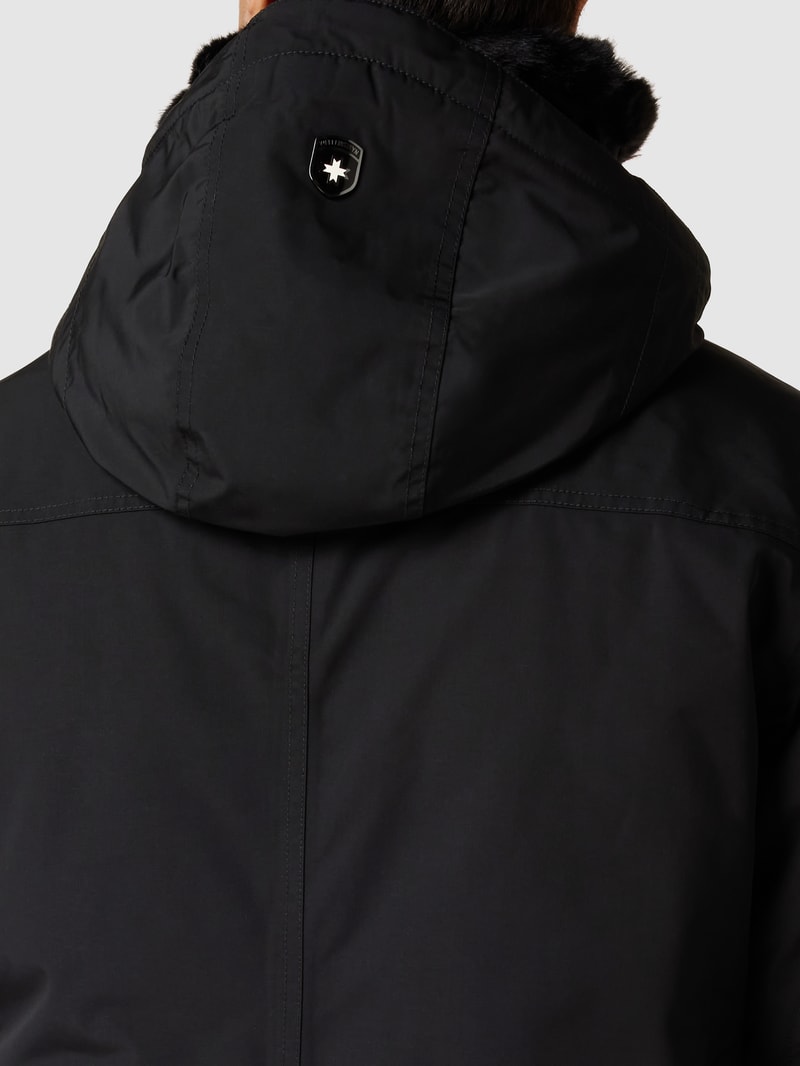 Jacke mit herausnehmbarer Kapuze Modell 'DISCOVERY' in schwarz