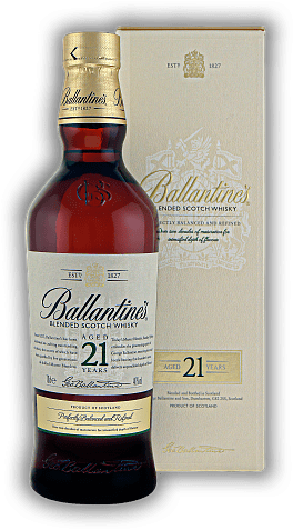 Ballantine's 21 Years Ballantine's 21 Years Eine ausgereifter, beeindruckender Blend mit herrlicher Komplexität. Alter 21 J. - 0,7	 Liter - Vol 40%