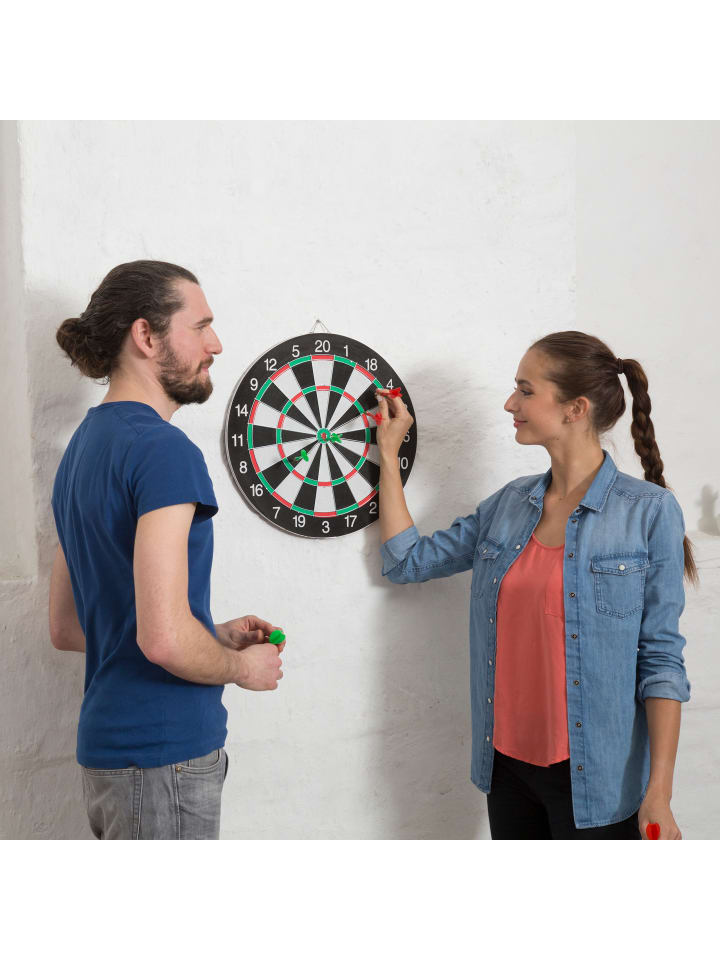 relaxdays Dartscheibe Softdarts in Schwarz/Weiß - Ø42 cm günstig kaufen onesize