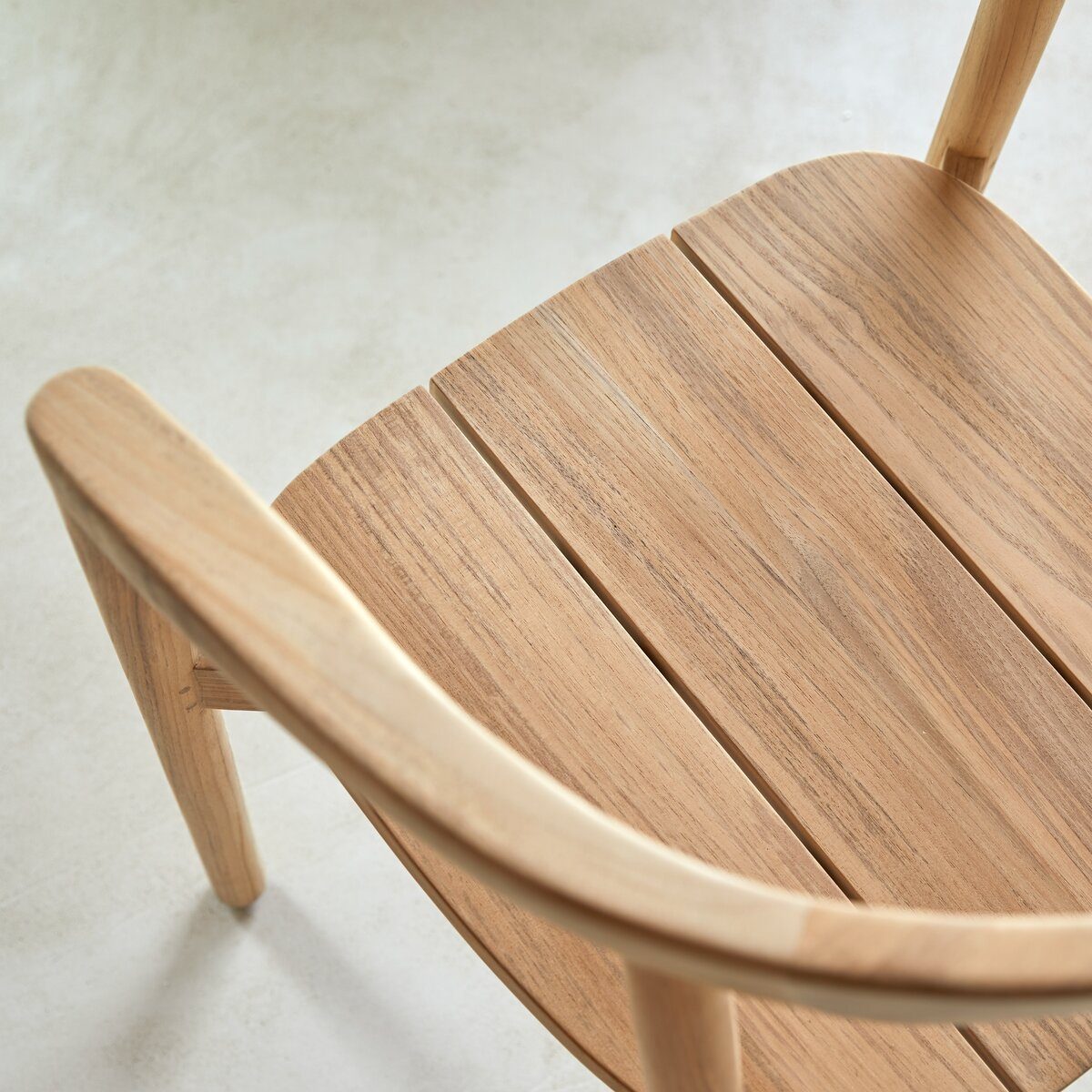 Tikamoon Esszimmerstuhl Stuhl aus Teak massiv