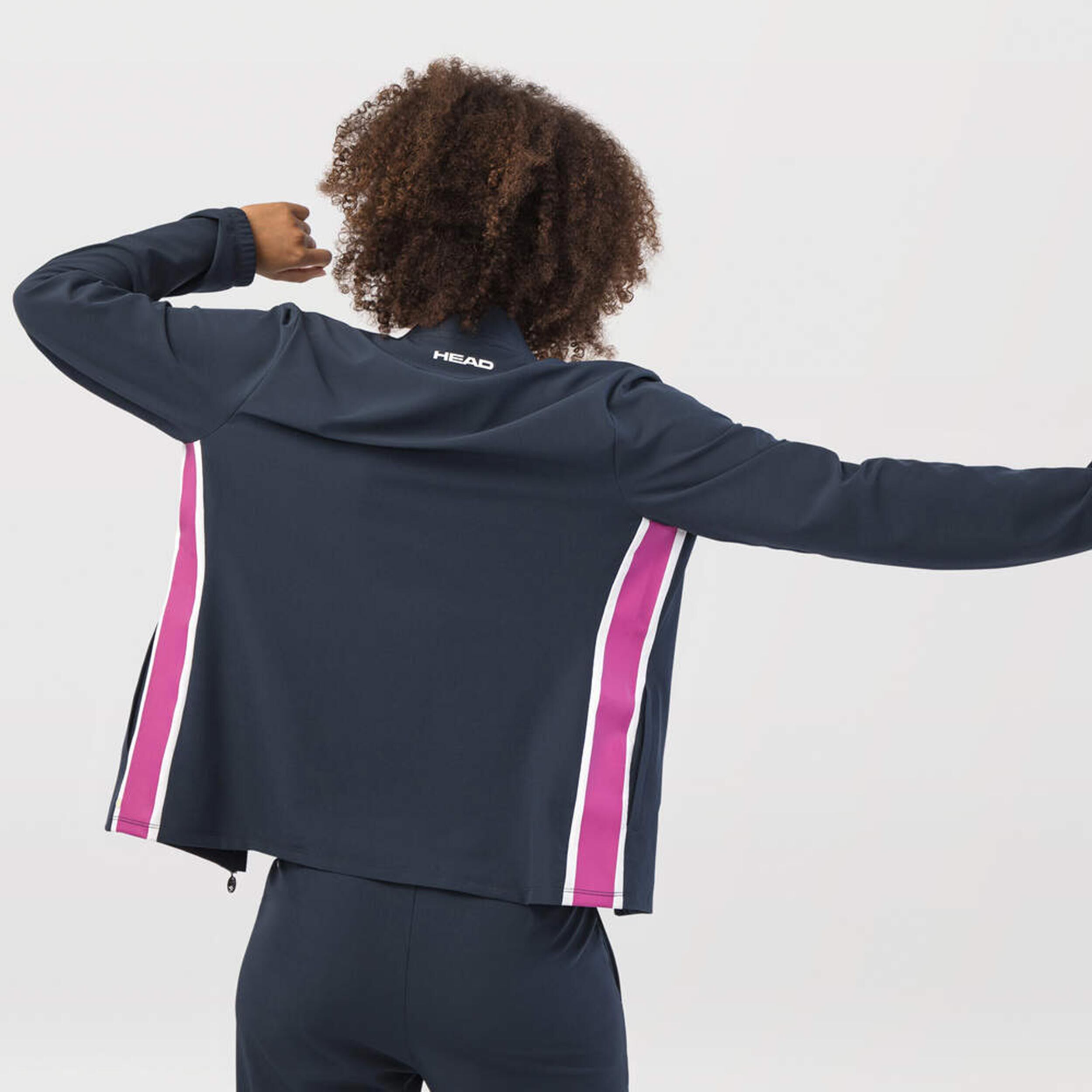 Breaker Trainingsjacke Damen - Dunkelblau, Berry