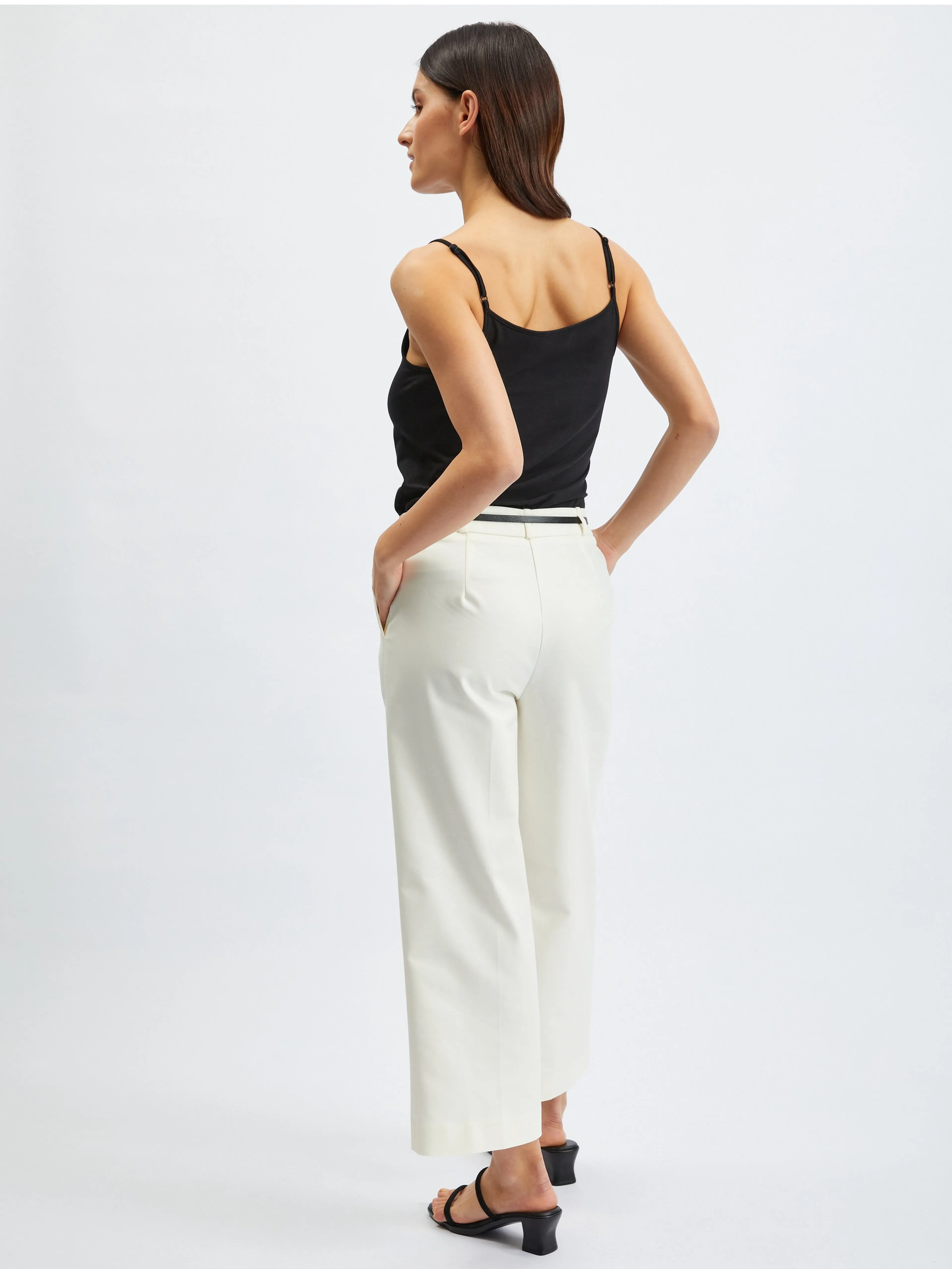 Weiße Damen-Culottes-Hose ORSAY