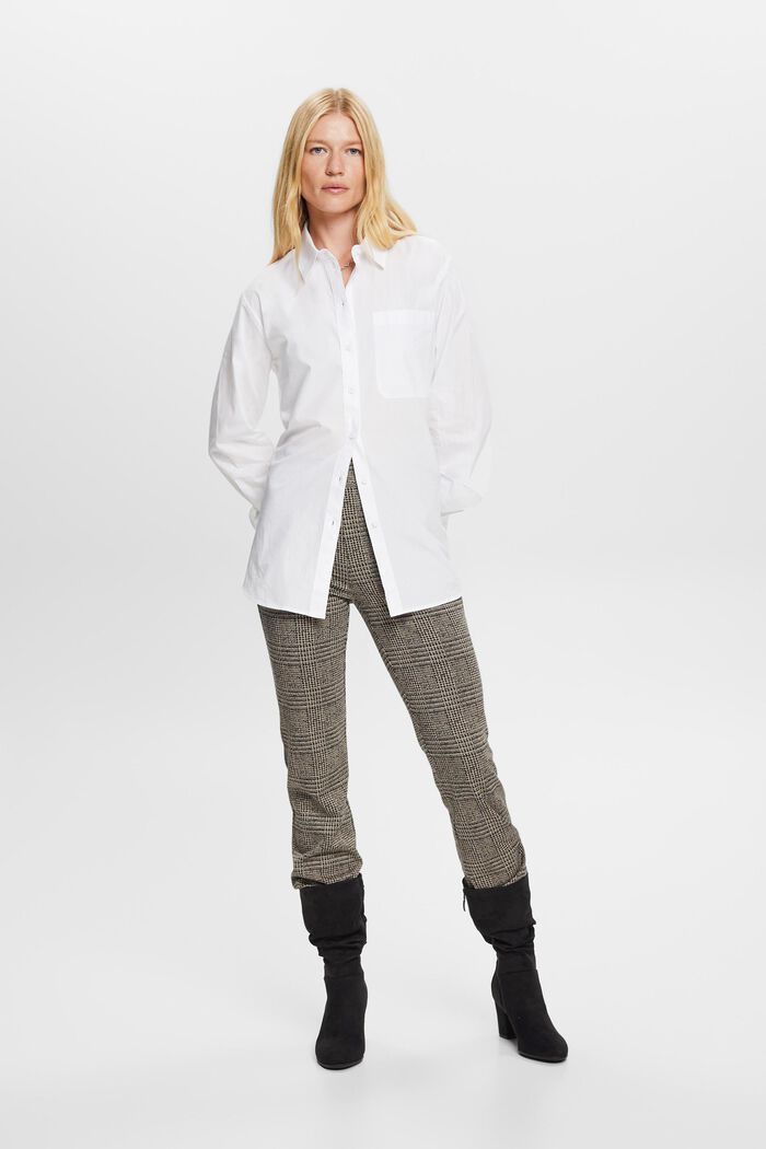 Hemdbluse in lockerer Passform, 100 % Baumwolle