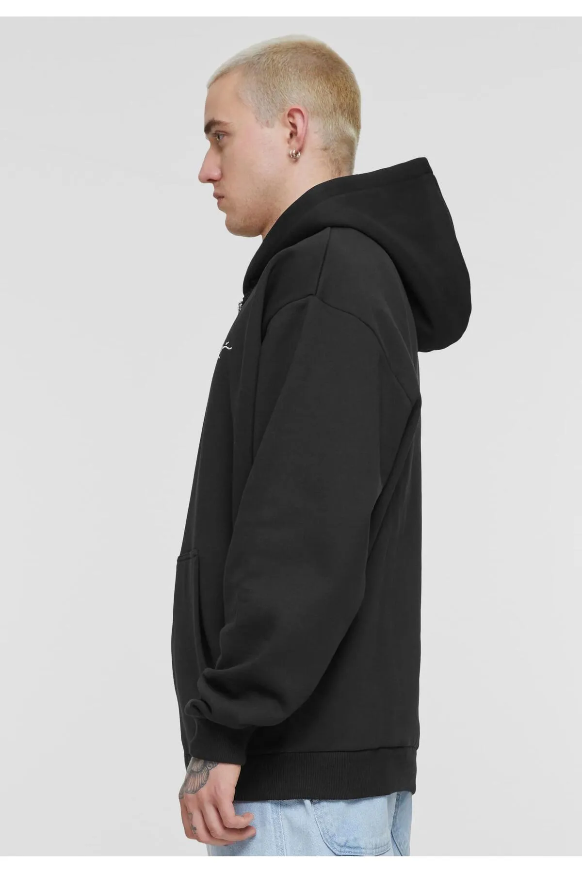 KARL KANI  Herren KM-ZH011-001-01 KK Chest Signature Essential Zip Hoodie