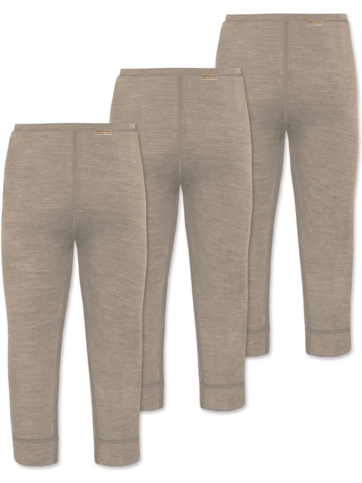 Normani Outdoor Sports 3er Pack Baby Merino Lange Unterhose „Tutira