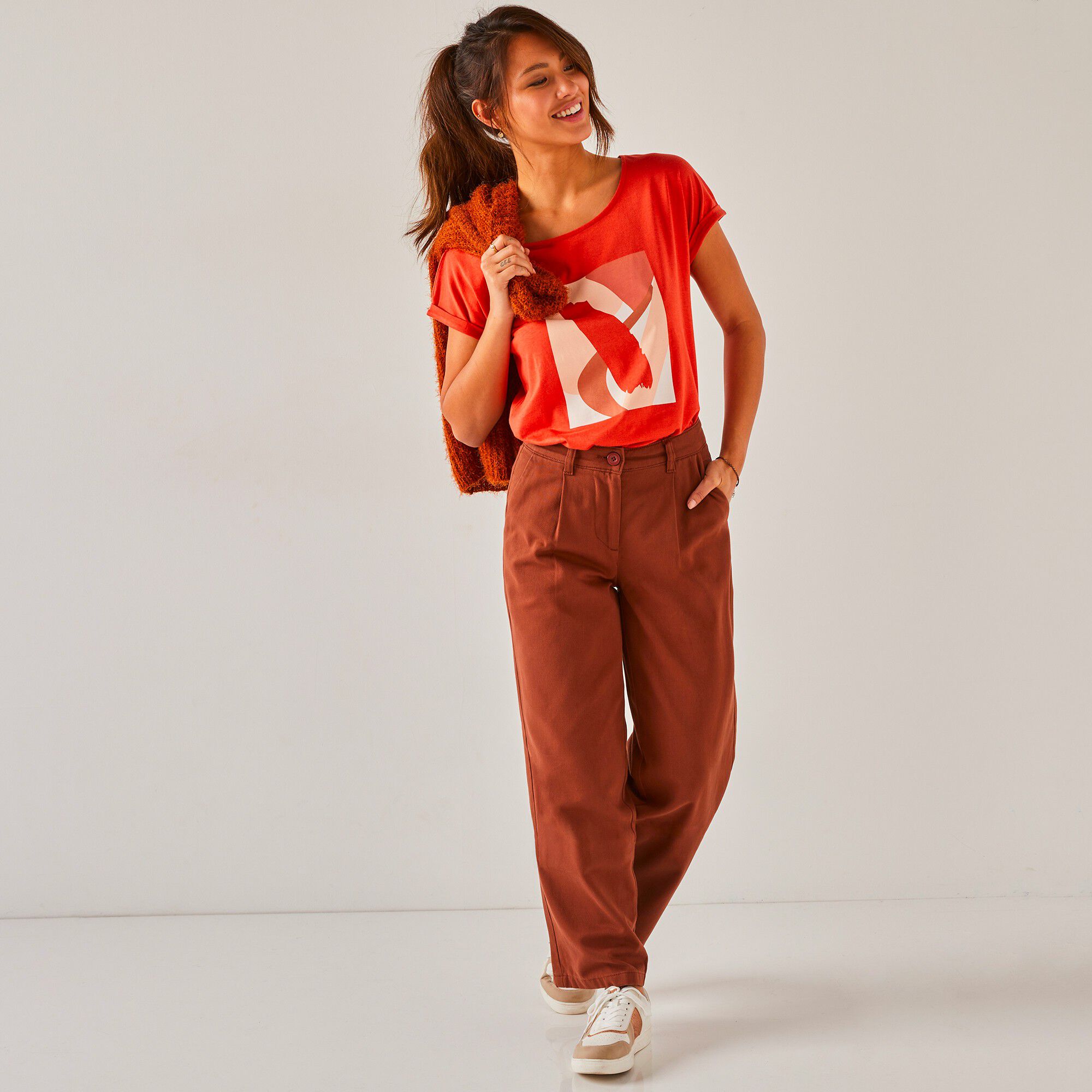 Pantalon droit large, spéciale petites