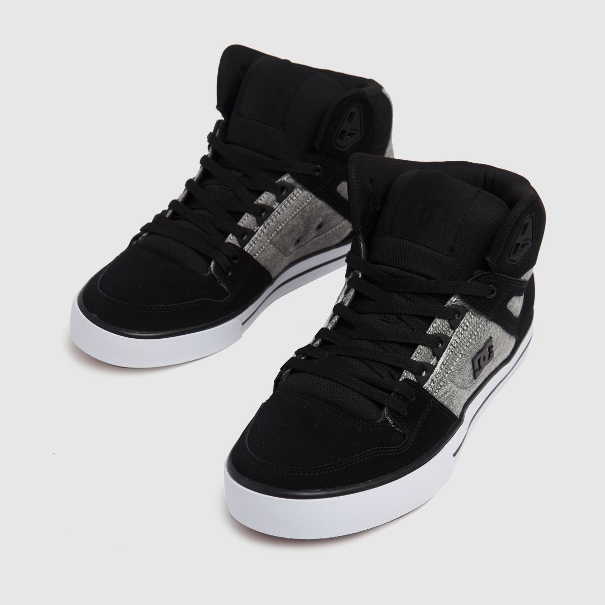 DC Pure – Höga sneakers i svart och grått