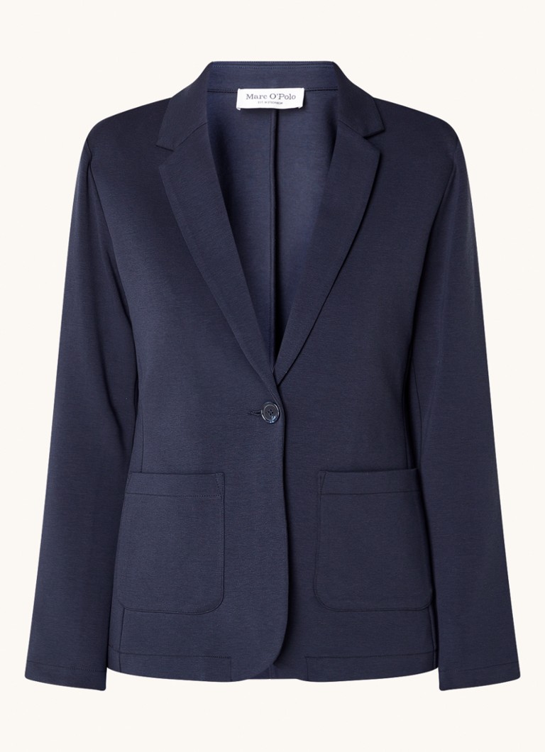 Marc O'Polo Blazer in organic cotton blend with shoulder pads and stretch