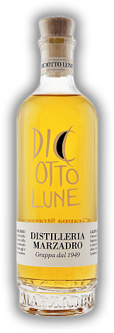 Marzadro Le Diciotto Lune Grappa Stravecchia 0,2 Liter Marzadro Le Diciotto Lune Grappa Stravecchia 0,2 Liter Harmonischer, gereifter Grappa mit feinem Vanilleton. 0,2	 Liter - Vol 41%