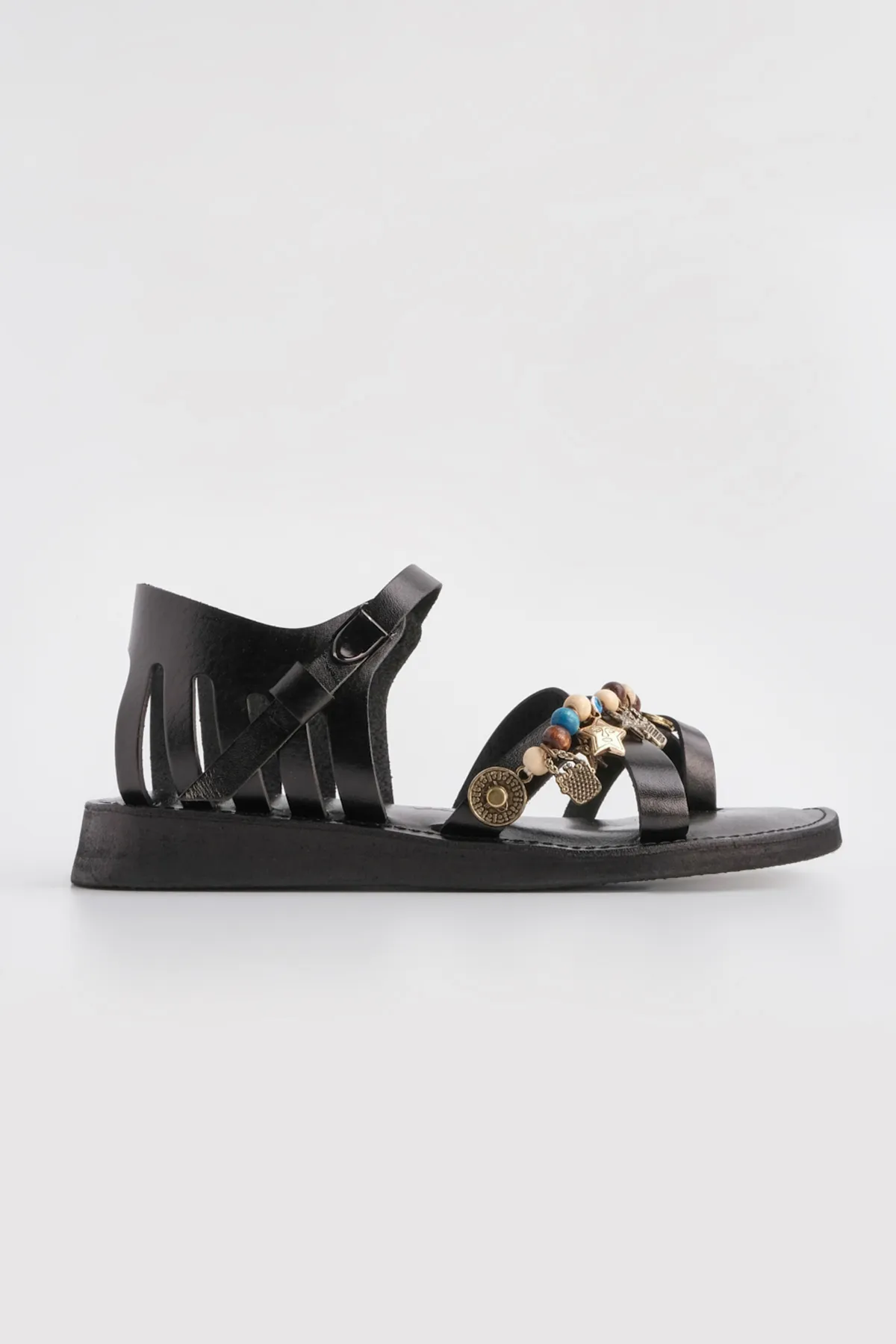Marjin  Sandalette - Schwarz - Flacher Absatz