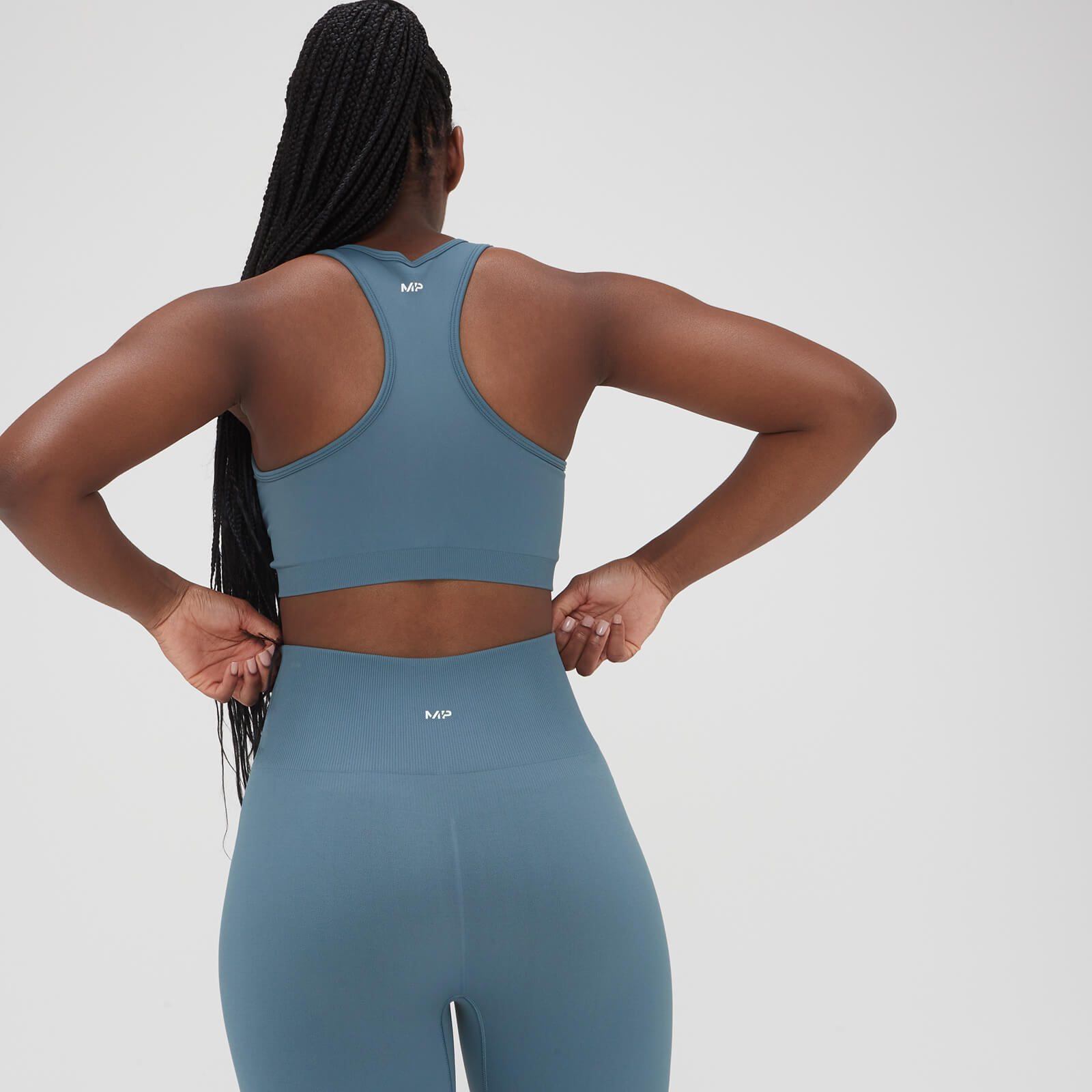 Brassière sans coutures délavée MP pour femmes – Bleu galet