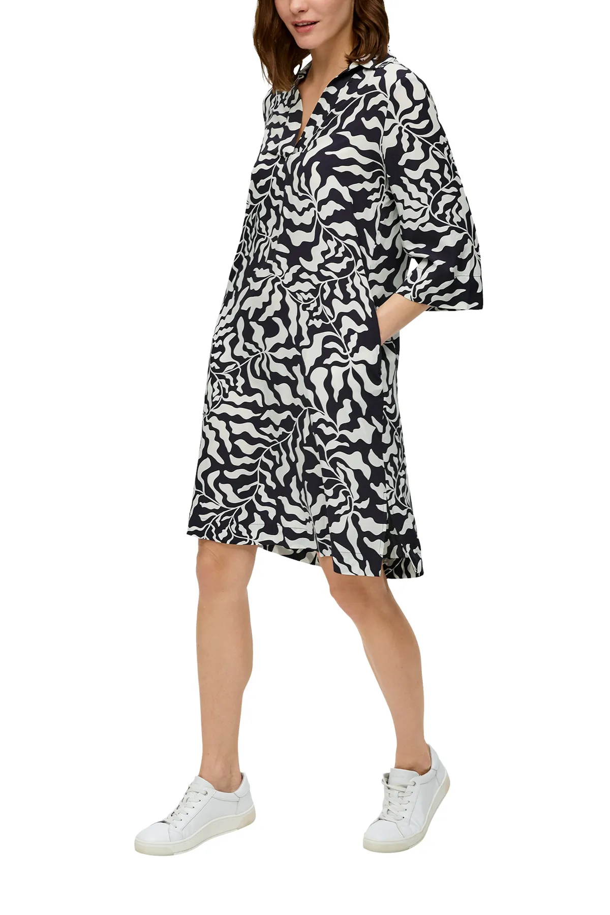 s.Oliver  Lässiges Kleid mit Allover-Print