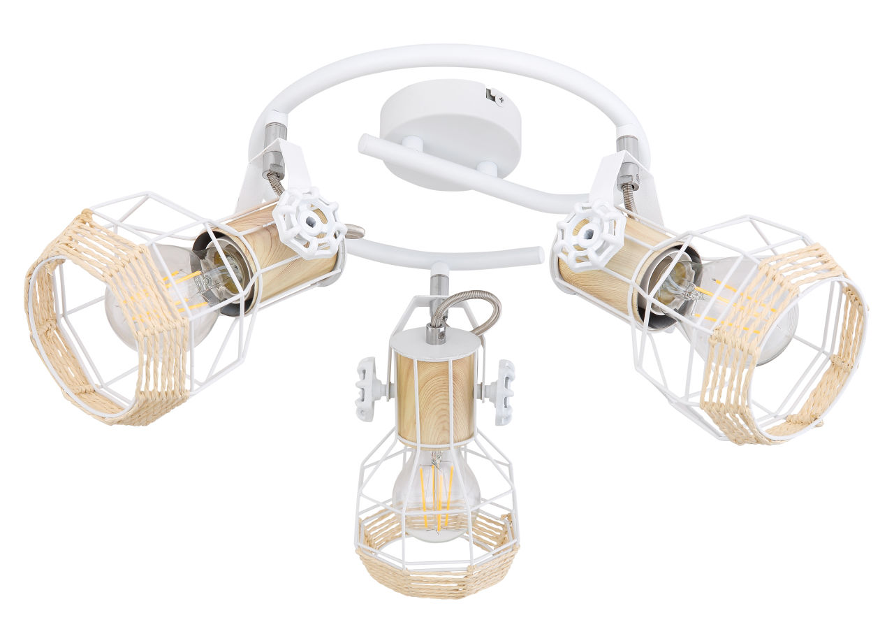 Globo Lighting - BANA - Strahler Metall weiß, 3x E27