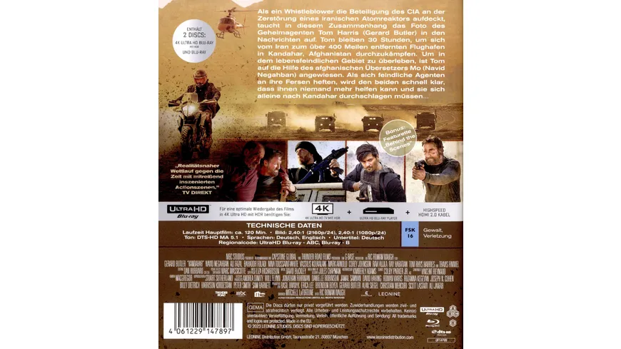 Kandahar  (4K Ultra HD) (+ Blu-ray)