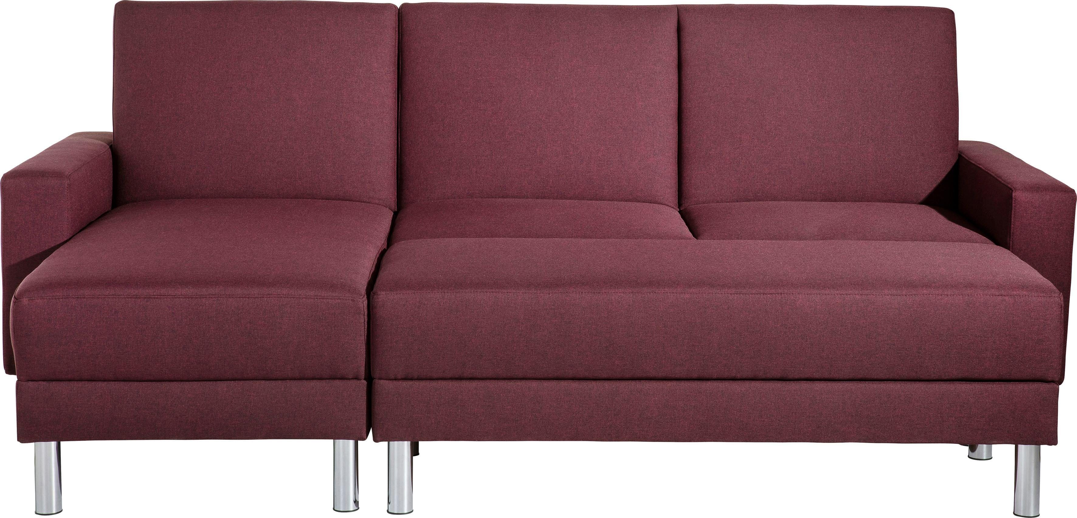 Max Winzer® Schlafsofa Just Fresh, mit Rückenverstellung, inklusive Stauraumhocker