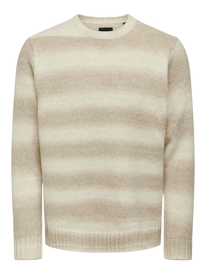 ONLY & SONS Pullover in Beige günstig kaufen